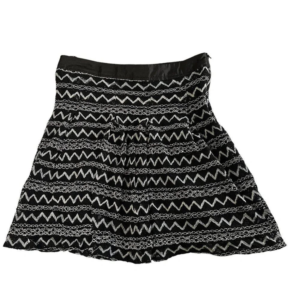 Lucy Paris skirt from Bloomingdale’s chevron missoni style knit size small